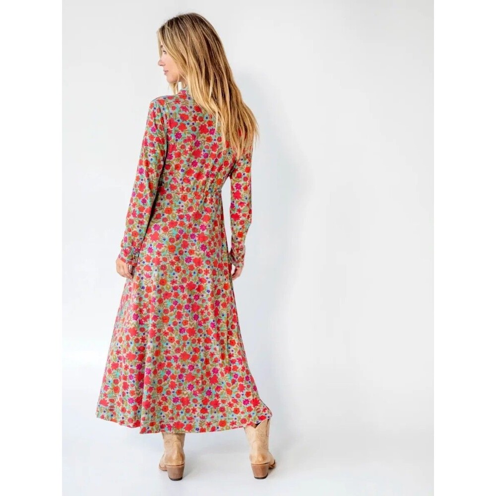 Natural Life Womens Christa Dress Size Knit Cotton Watercolor Neon Medium NWOT - Picture 7 of 8